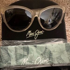 *NEW* Maui Jim Sunglasses with Milky Almond Frames and Black Lenses